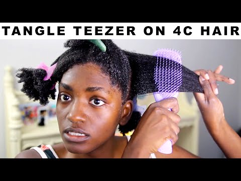 I should have tried Tangle Teezer YEARS AGO | Detangling for 4C Natural Hair