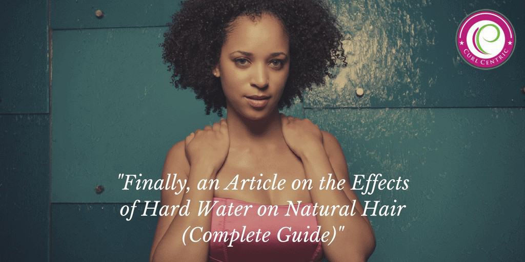 A cute young black girl with gorgeous hair and skin used CG hair care products to deep clean hair water buildup.