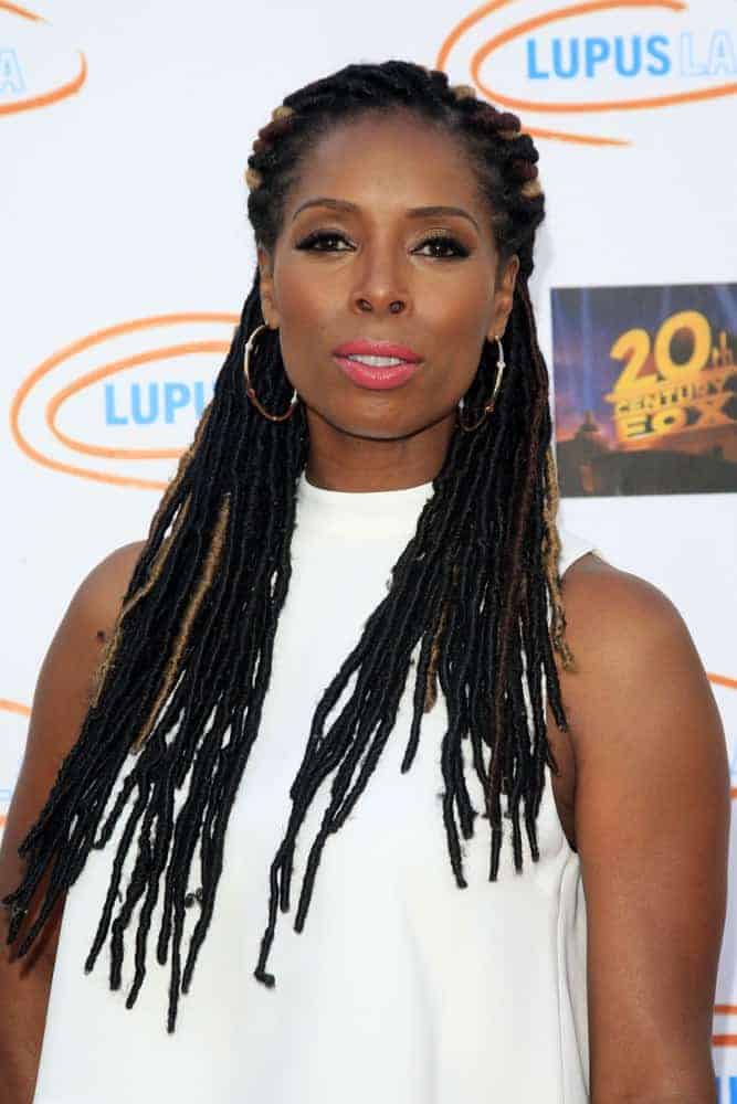 Tasha Smith wearing locs