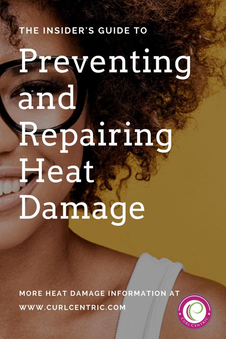 Heat Damage: An Insider's Guide to Preventing & Repairing Damaged Hair 12 Using flat irons and other heating appliances can lead to heat damage on natural hair, regardless of whether you normally have curls, waves or straight hairstyles. Before and after pictures can be scary, but our goal is to provide tips and techniques that prevent heat damage, because attempts to repair heat damage rarely lead to recovery.