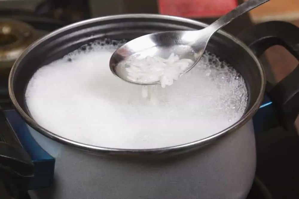 Rice Water for Hair Growth and Thickness: Before and After 2 A lady embracing the rice water trend by making a rice water shampoo to wash hair.