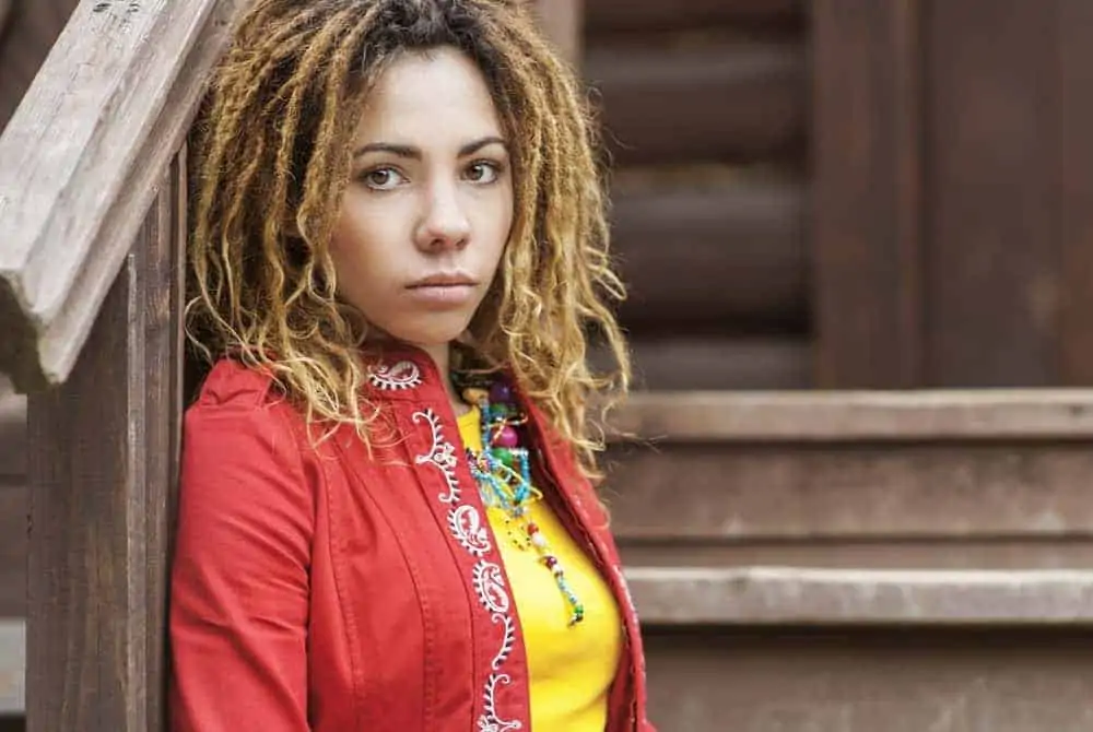 How To Get Dreadlocks: Origin, History, Hairstyles and More 15 Cute mixed girl with Chic dreadlock hairstyle