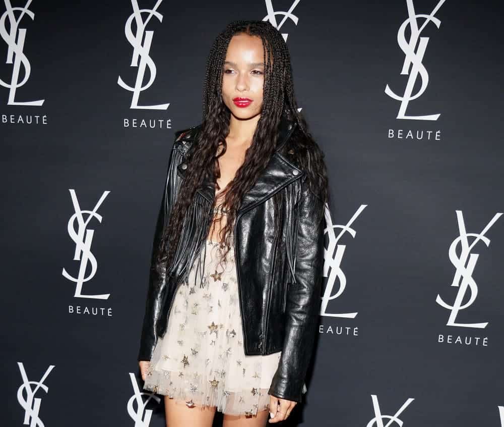 actress Zoe Kravitz wearing a cute dress