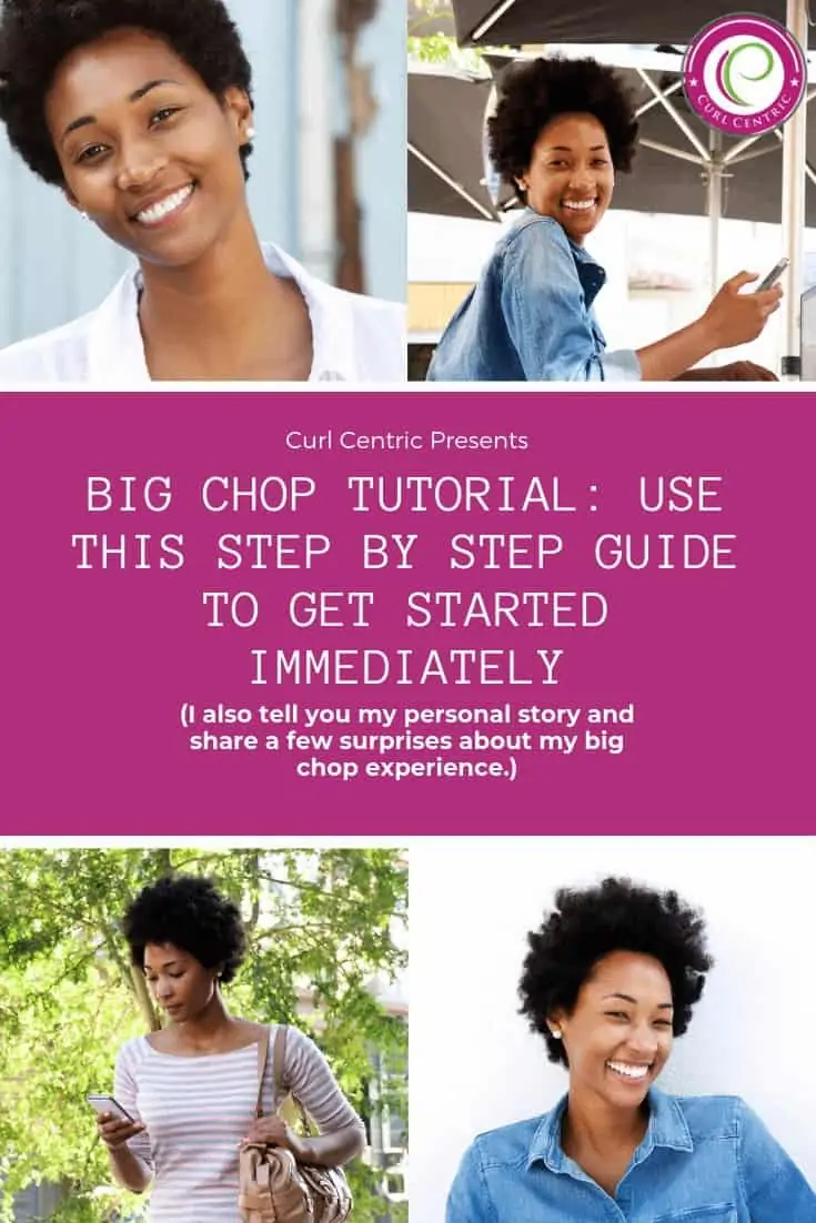 The big chop is the act of taking your natural hair journey from transitioning to officially 100% natural (i.e., going natural) with a TWA in a matter of minutes. It's a common hairstyle for women with 4a, 4b, and 4c hair types. It's also common for women with round faces to wear these short TWA hairstyles indefinitely. Use this step-by-step guide to get started immediately, before and after photos and videos, tips, inspiration and other advice. #twa #naturalhair #beforeandafter #roundface #tips #advice