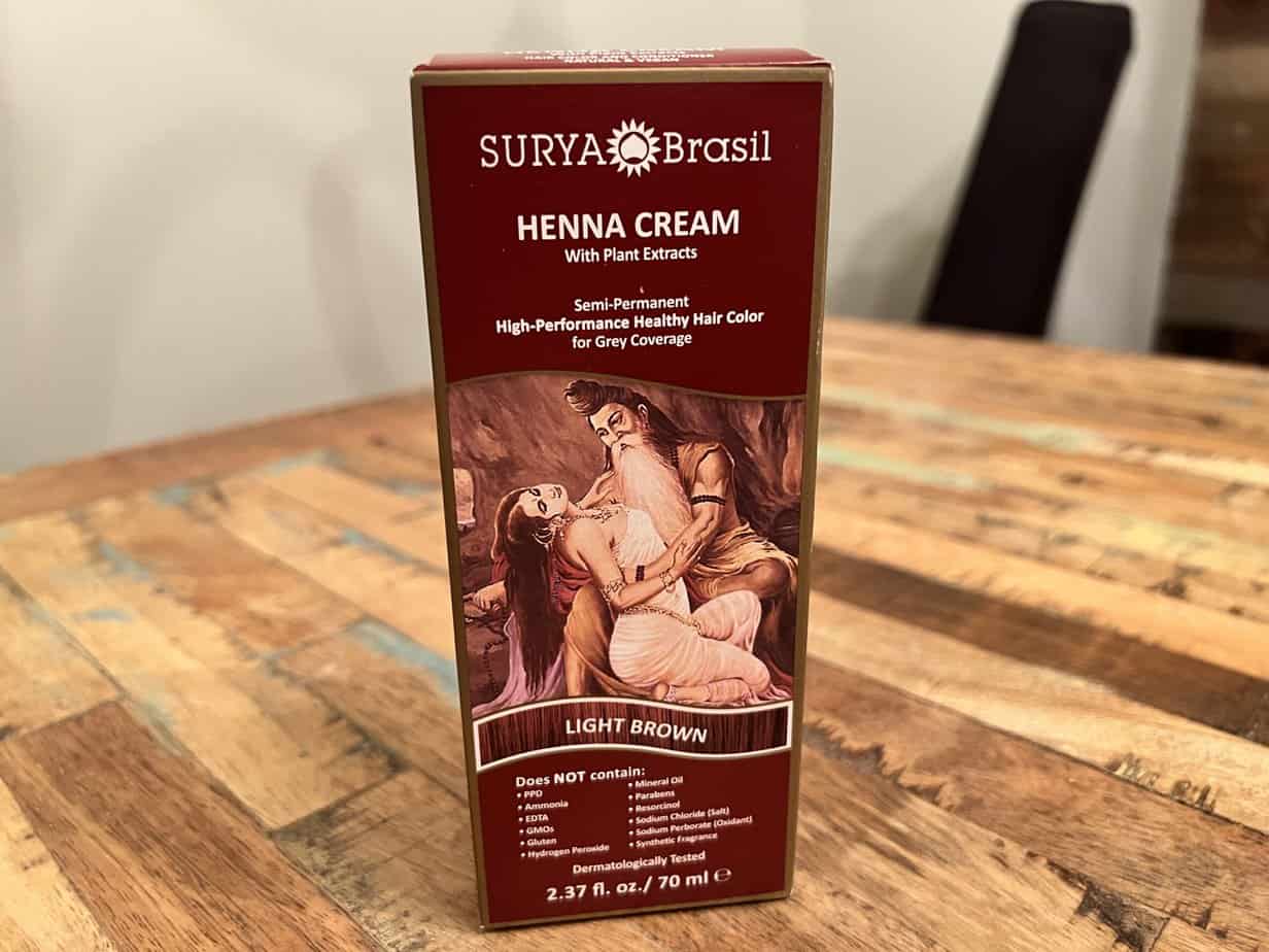 Surya Brasil Henna Cream Light Brown Front of Box 2 scaled