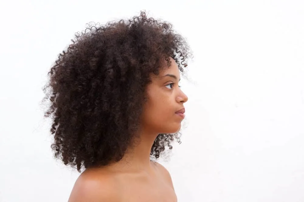 Rezo Cut: DIY Step-by-Step for Cutting Curly Hair at Home 2 Curly girl with type 4A curl pattern wearing a Rezo Cut from the Devachan Salon.