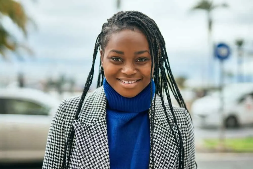 Dreadlock Size Chart: How Do You Know What Size Dreads To Get 3 Young African American female with microlocks starting her dreadlock journey