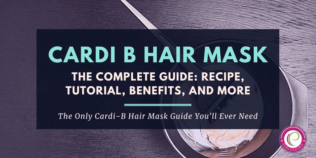 Cardi B Hair Mask: Recipe, Tutorial, Benefits, and More 1 A title image for the homemade hair mask that was made popular by Cardi's hair tutorial during an Instagram story.