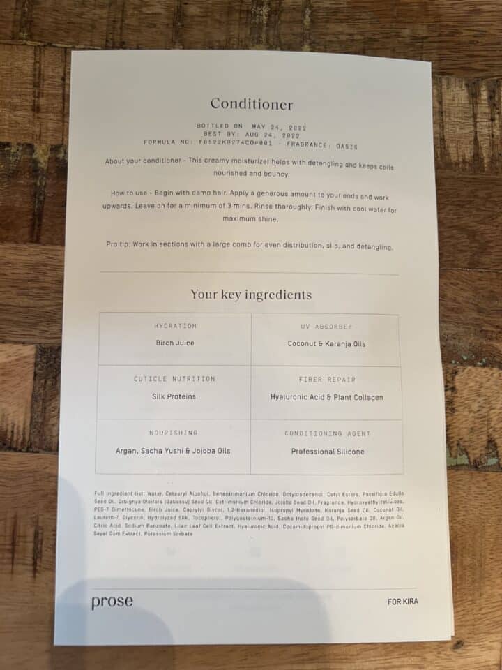 Prose Hair Care Review I Tried Their Custom Beauty Products