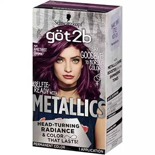 Got2b Metallic Permanent Hair Color, M69 Amethyst Chrome