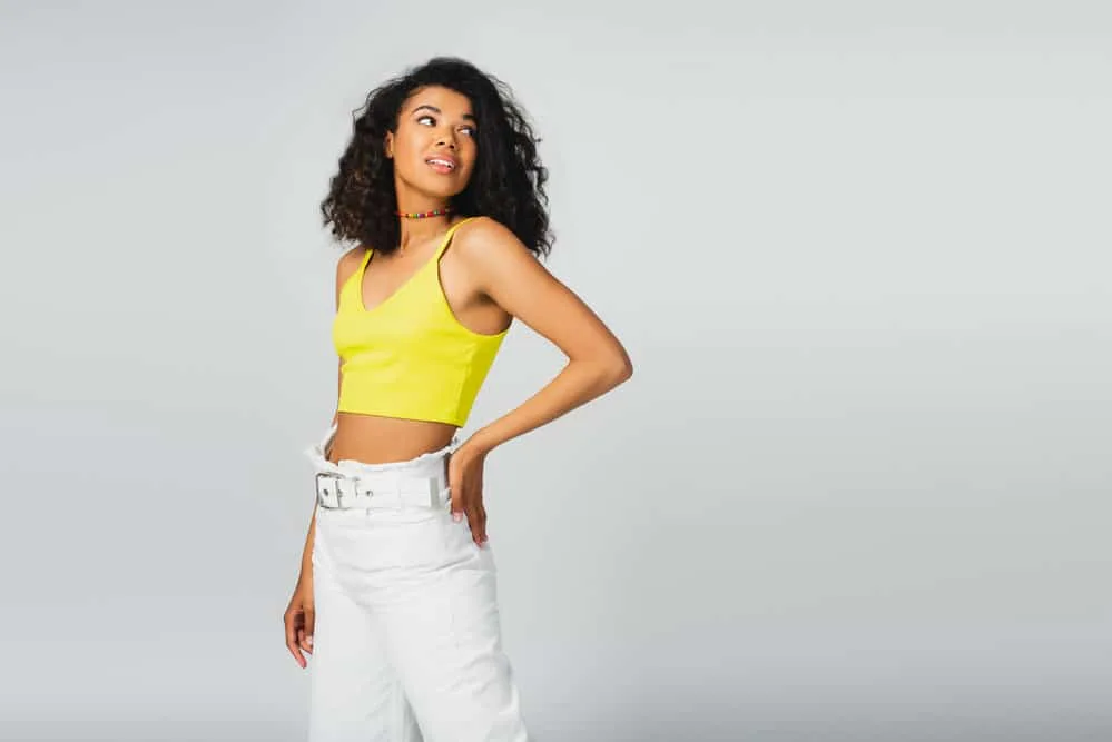 Does Not Washing Hair Cause Hair Loss, Thinning, & Breakage? 3 A beautiful light-skinned lady that experienced hair fall due to damaged hair from using bleach and DIY box dyes.