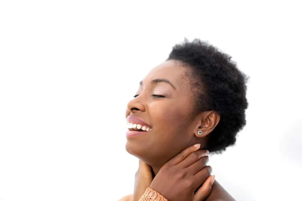 What Is 4C Hair? How To Take Care of It, Styles, and Products 5 A natural beauty with low hair elasticity, tight coils made-up of tight corkscrews and loose curls following a big chop.