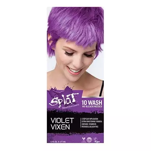 Splat Hair Color 10 Wash No Bleach Formula Violet Vixen