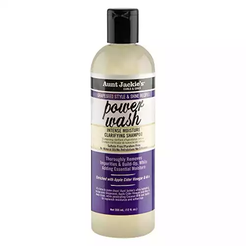 Aunt Jackie's Grapeseed Style and Shine Recipes Power Wash Intense Moisture Clarifying Hair Shampoo