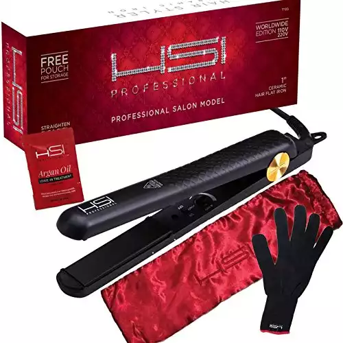 HSI Professional Glider Ceramic Tourmaline Ionic Flat Iron Hair Straightener