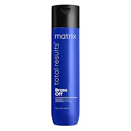 MATRIX Total Results Brass Off Color Depositing Blue Shampoo for Neutralizing Brassy Tones