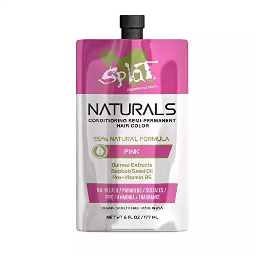 Splat Naturals, Semi-Permanent Pink Hair Dye