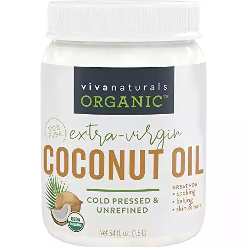 USDA Organic, Cold Pressed & Unrefined Extra Virgin Coconut Oil