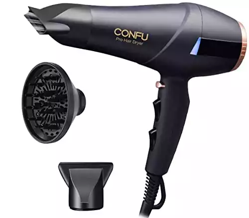 Professional Ionic Hair Dryer CONFU 1875W AC Motor Blow Dryer