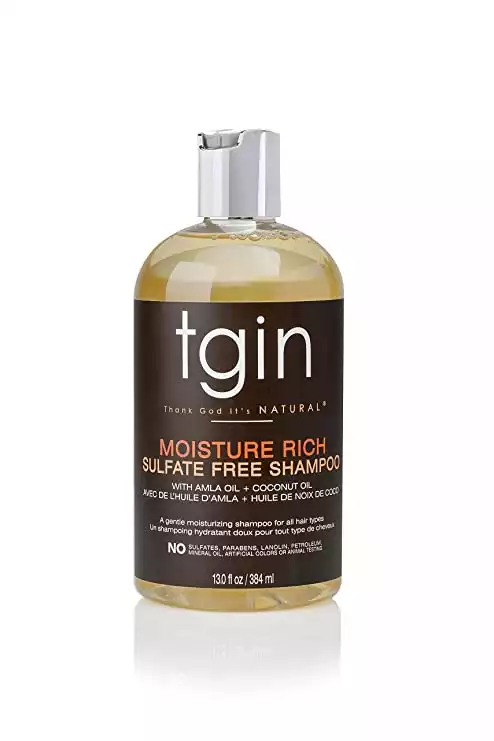 tgin Moisture Rich Sulfate Free Shampoo For Natural Hair