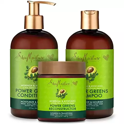 SheaMoisture Power Greens Curly Hair Moringa And Avocado Products