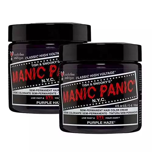 MANIC PANIC Purple Haze Hair Dye Classic 2 Pack