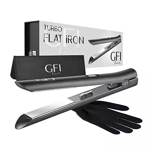 GFI Hair Straightener with a Turbo Heating Element