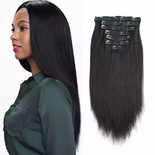 ABH AmazingBeauty Real Remy Clip-Ins  for African American Relaxed Hair