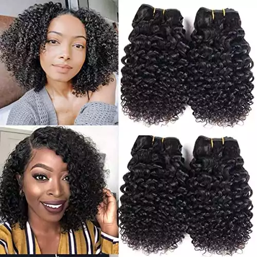 Luxnovolex Kinky Curly Human Hair Extensions