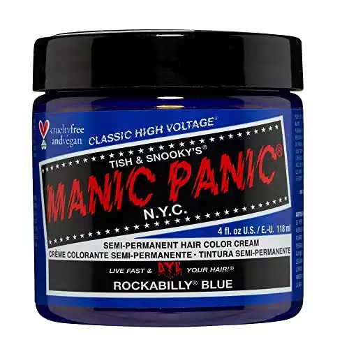 MANIC PANIC Rockabilly Blue Hair Dye Classic