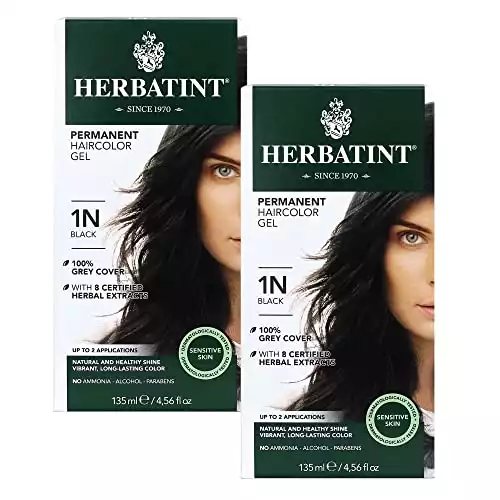 Herbatint Permanent Hair Color Gel, 1N Black