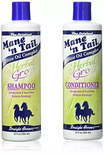The Original Mane ‘n Tail Olive Oil Complex – Herbal Gro Shampoo + Conditioner