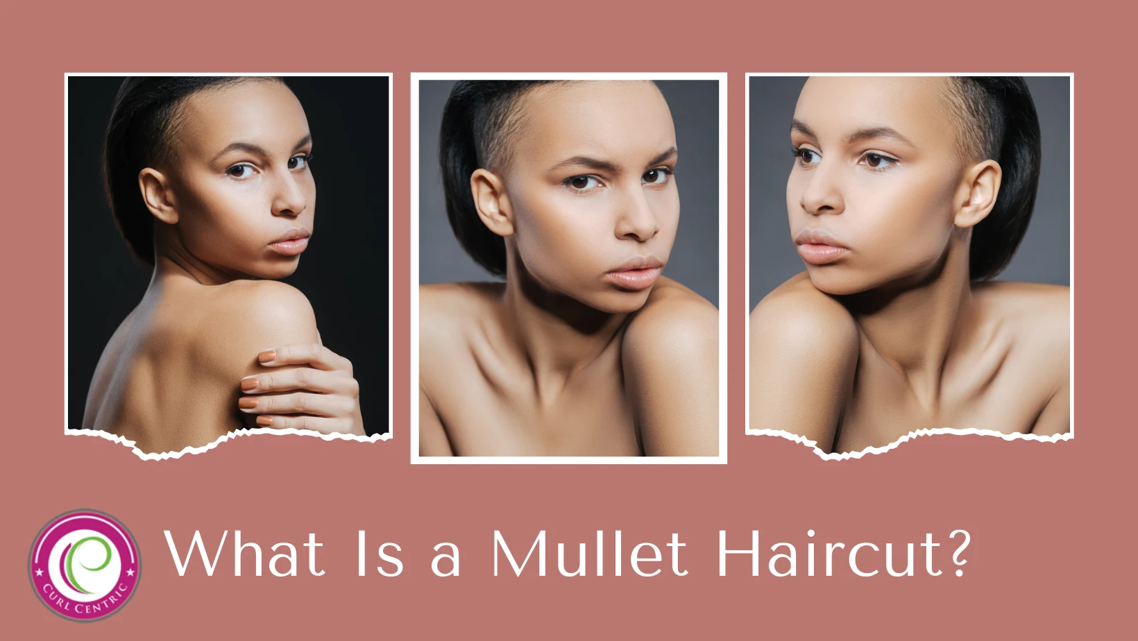 What Is a Mullet Haircut? A Modern Style on this 80s Hairdo 1 Collage of a black lady with straight hair wearing a modern mullet haircut like the Billy Ray Cyrus classic mullet.