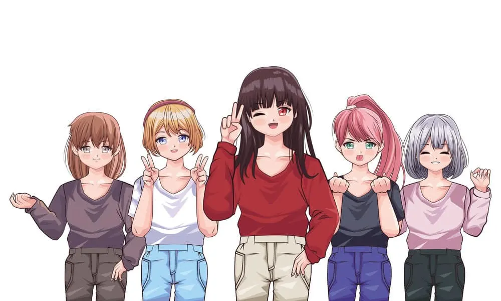 13 Popular Male and Female Anime Characters with Curly Hair 11 These anime girl's curly hair is a nice compliment to their emerald green eyes and curly twin tails.