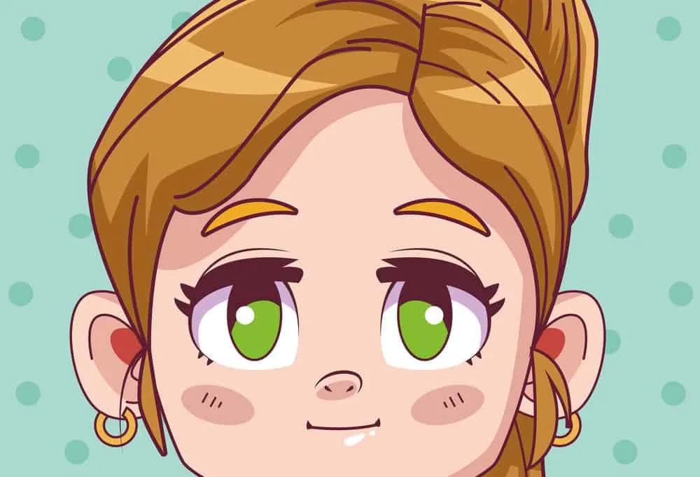 13 Popular Male and Female Anime Characters with Curly Hair 25 A cute little blond girl with wavy hair tied in the back with a pink ribbon making her unique hairstyle complete.
