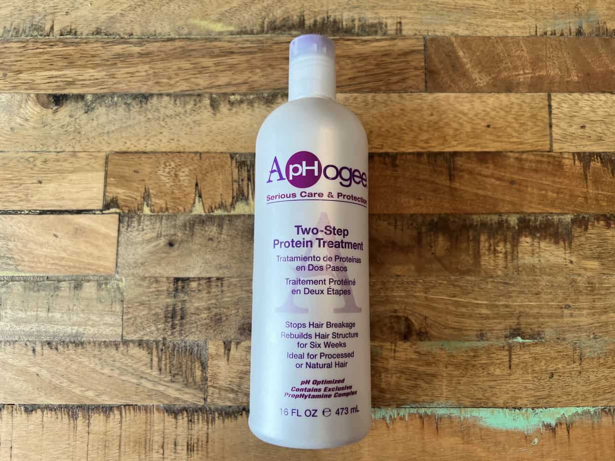 ApHogee's two-step protein treatment stops hair breakage and rebuilds hair structure for six weeks.