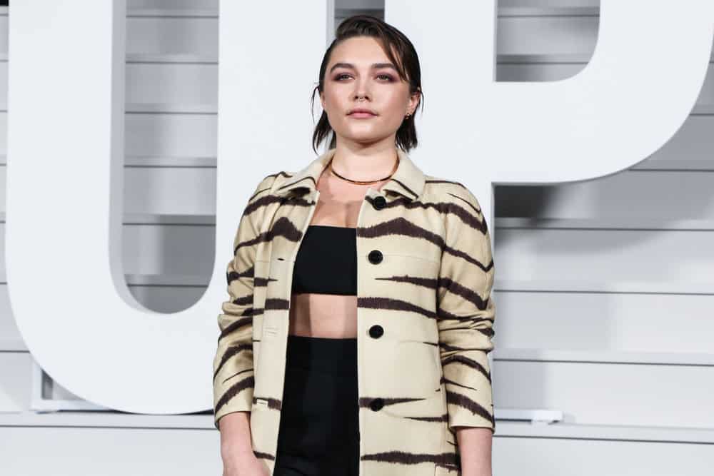 Actress and style icon Florence Pugh is known for wearing a popular french or dutch braid in her Marvel Studios appearance.