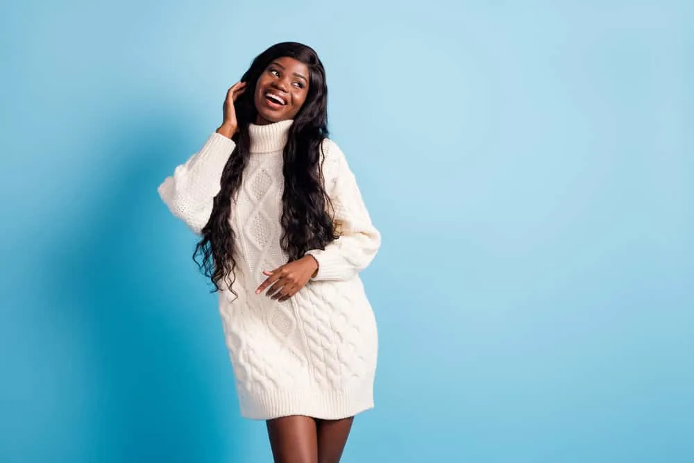 130% Density Wig vs. 150% Density Wig: What Is the Difference? 2 An adorable young African American female wearing a lace wig with type 4 hair densities with a natural look.