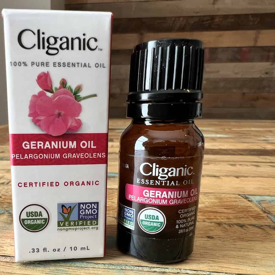 USDA Organic - Non-GMO - Cliganic Essential Oil: Geranium Oil Pelargonium Graveolens