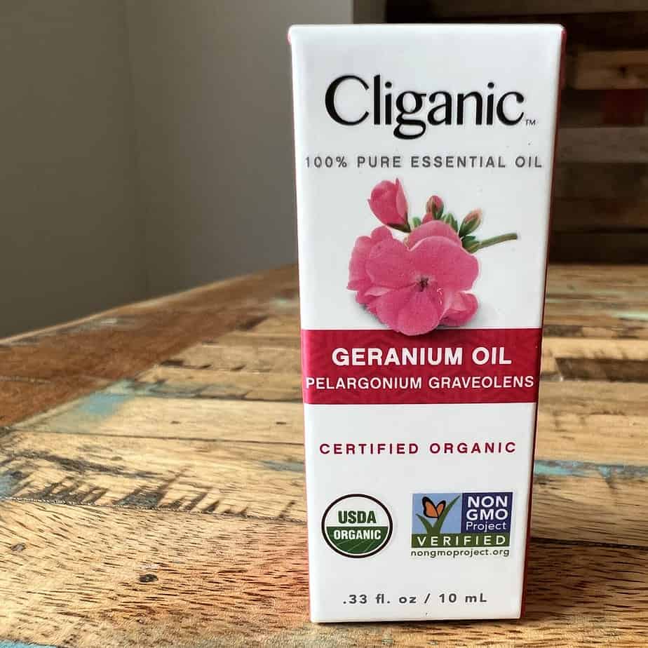 Certified Organic Cliganic 100% Pure Essential Oil - Geranium Oil Pelargonium Graveolens