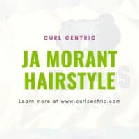 Custom graphic for a Ja Morant hairstyle article that includes starting with thick afro hair and creating Ja Morant's hairstyle and other similar middle-length dreads.