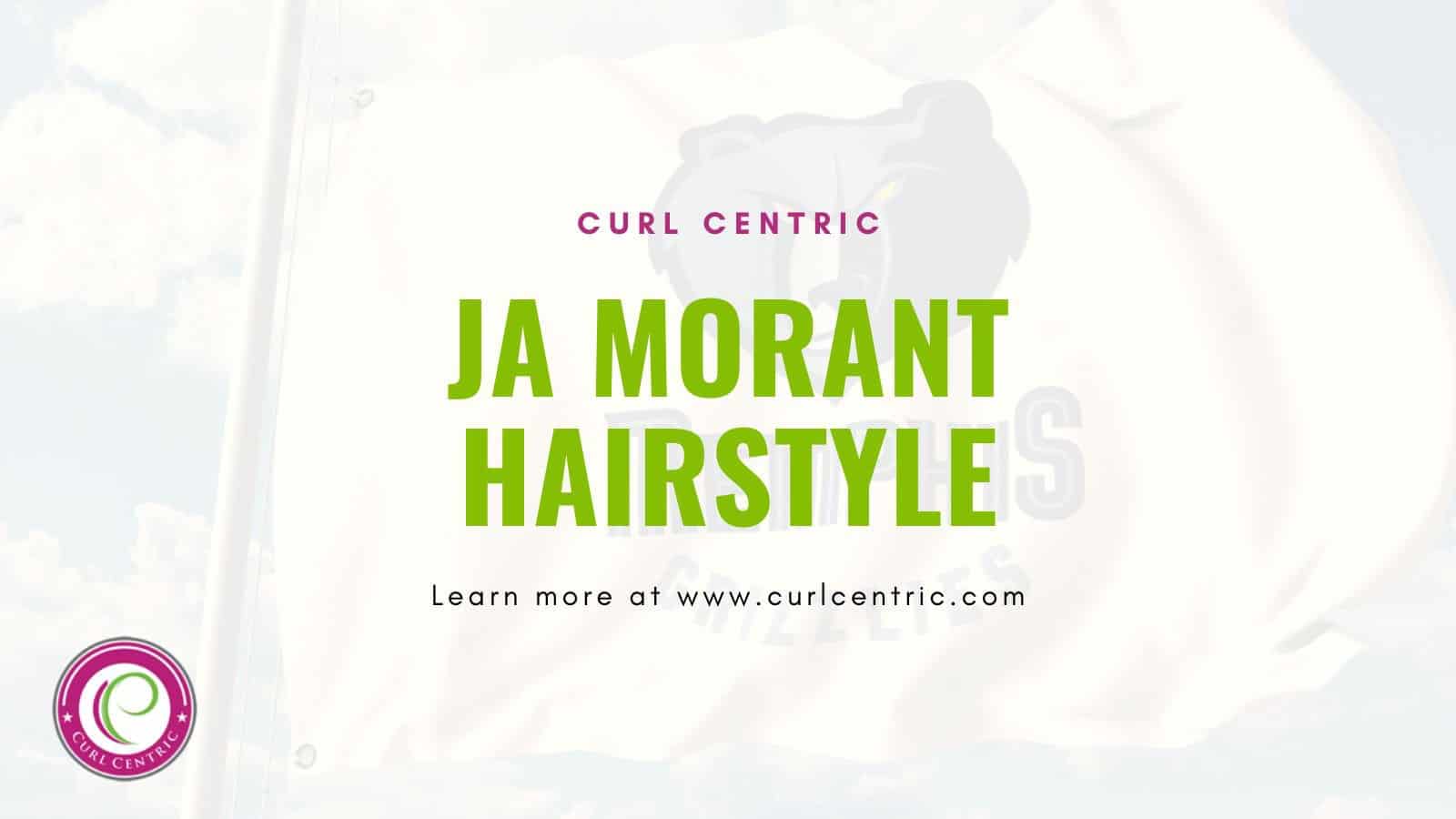 Custom graphic for a Ja Morant hairstyle article that includes starting with thick afro hair and creating Ja Morant's hairstyle and other similar middle-length dreads.