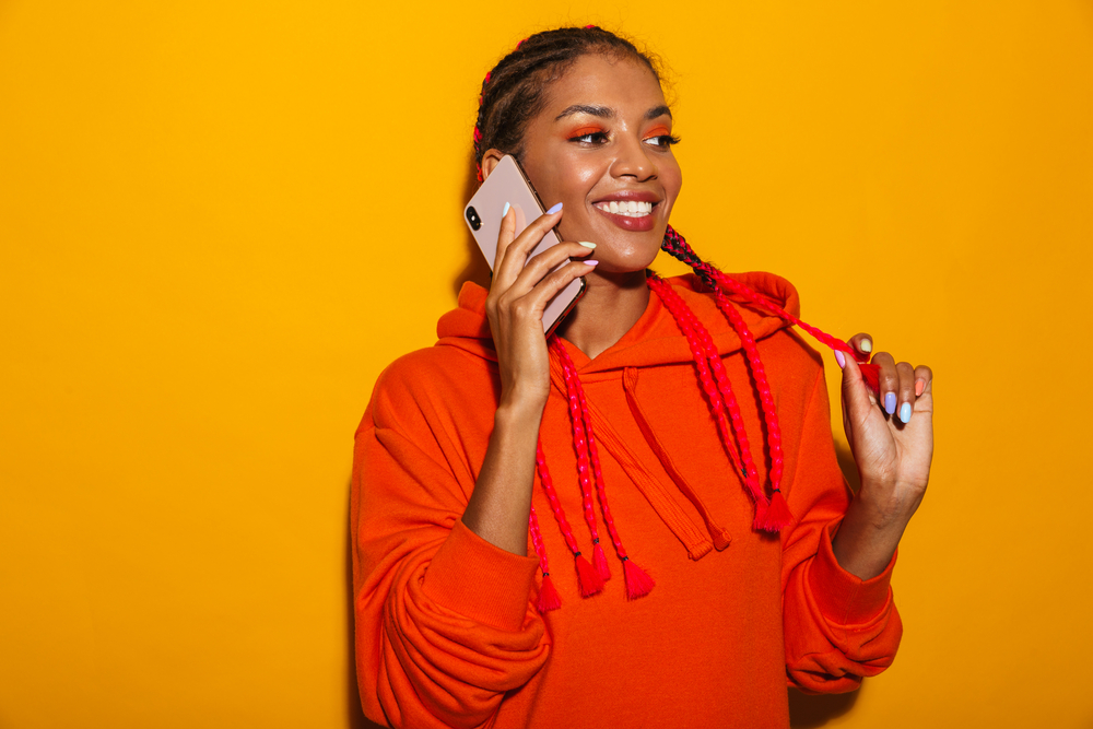 The tight braids not only create a stunning aesthetic but also serve as a protective style, keeping her hair protected and healthy.