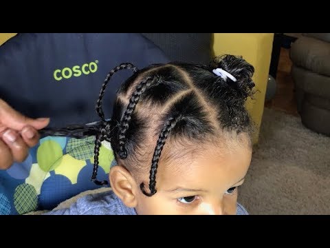 Image of Box braids toddler boy haircut
