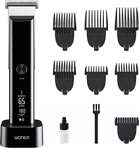 WONER Cordless and Rechargeable Hair Clippers for Men