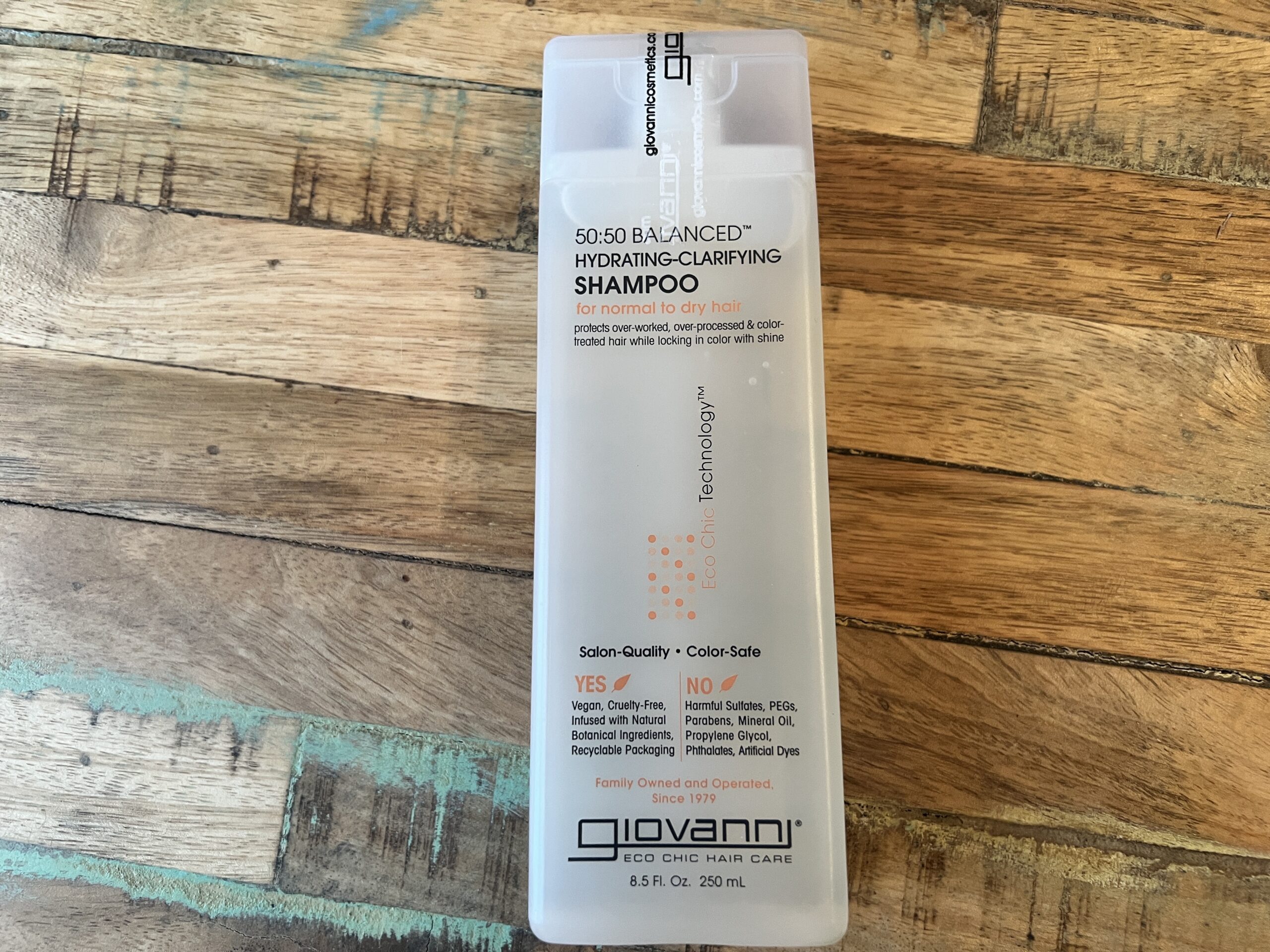 50:50 Balanced Hydrating-Clarifying Shampoo for normal to dry hair protects over-worked, over-processed, and color-treated hair while locking in color with shine.