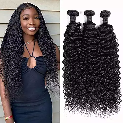 Brazilian Curly Wave Human Hair Extension Bundles