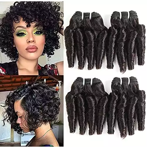 Molefi Brazilian Funmi Hair Curly Wave 4 Bundles