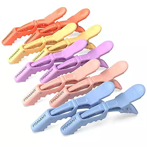 Framar Pastel Alligator Hair Clips