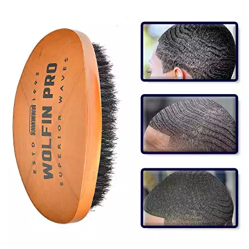 Wolfin Pro: Premium Curved 360 Wave Brush